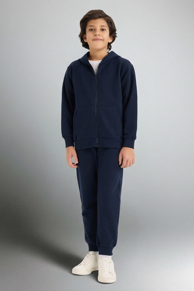 DeFacto Blue Boy Boy Basic Pique Elastic Waist Sweatpants Casual - Image 1